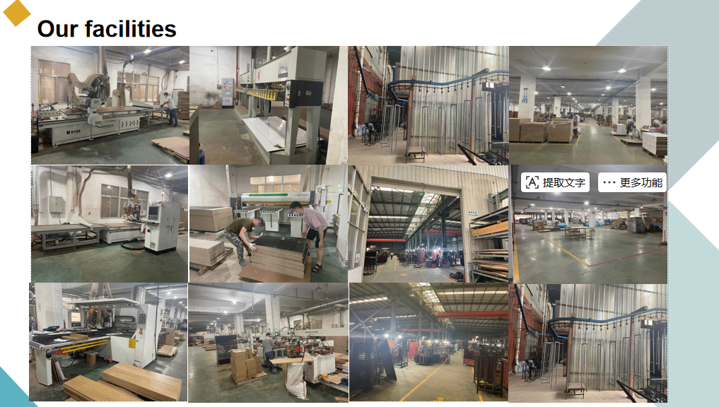 YSL Furniture facility and production display